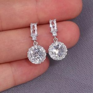 Zircon Drop Earrings